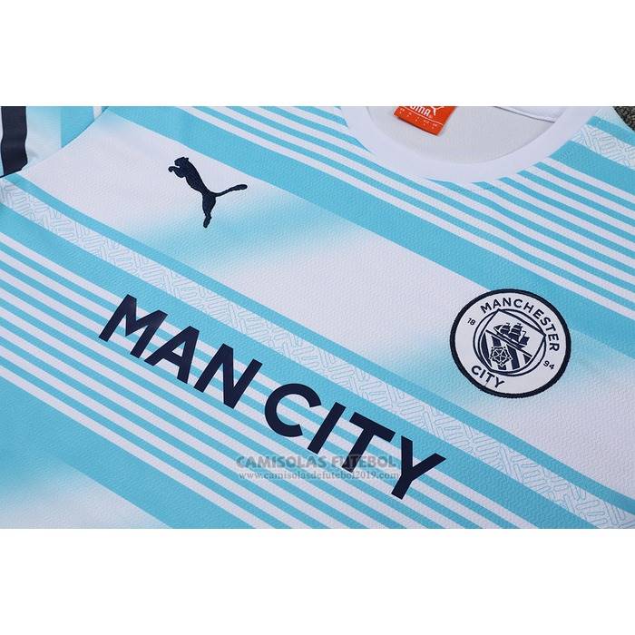 Fato de Treino Manchester City Manga Curta 2022 Azul - Calcas Curta